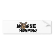 Moose Hunting Bumper Sticker bumper stickers by haywiregraphics Moose Hunting Bumper Sticker bumper stickers