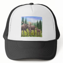 Moose in a Northern Forest Hat