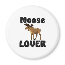 Moose Lover Refrigerator Magnets