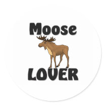Moose Lover Stickers