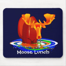 Moose Lunch mousepads by Paintedlynx Moose Lunch mousepads