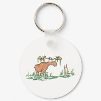 Moose on the loose keychains