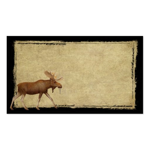 Moose On The Loose- Prim Biz Cards Business Card (front side)
