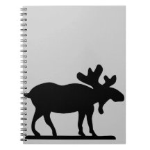 Moose on the Loose Spiral Notebook
