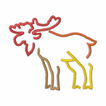 Moose Outline embroidered shirts by ZazzleEmbroidery Moose Outline embroidered shirts