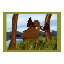 Moose Painting posters