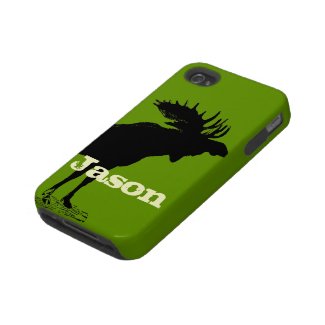 Moose Personalized iPhone Iphone 4 Tough Cover