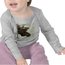 Moose Photo Infant Onesie Shirts