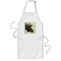 Moose Photo Long Apron