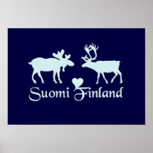 Moose & Reindeer poster