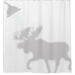 Moose Shadow Silhouette Shadow Buddies Shower Shower Curtain