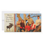 Moose & Snowflake Merry Christmas photo cards