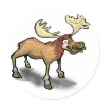 Moose Sticker