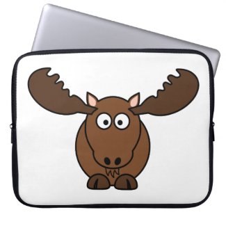 Moose with Big Antlers Computer Sleeves