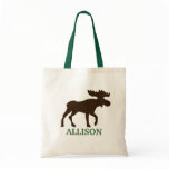 MOOSE WOODLAND Tote Bag - add a NAME!