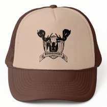 MooseCocks brown trucker hat by szpakoli MooseCocks brown trucker hat