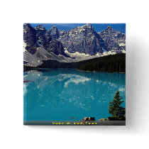Moraine Lake, Alberta, Canada Buttons