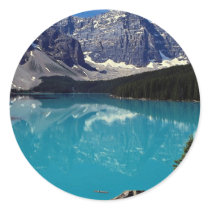 Moraine Lake, Alberta, Canada Round Sticker