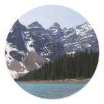 Moraine Lake Near Lake Louise In Canada Round Sticker
