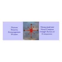 Moral Compass, Bookmark business cards by SeaAngel Moral Compass, Bookmark business cards