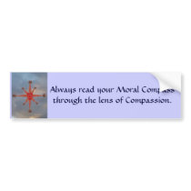 Moral Compass bumper stickers by SeaAngel Moral Compass bumper stickers