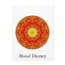 Moral decency T-Shirt postcards by spiritcircle Moral decency T-Shirt postcards