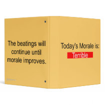 Morale Report Binder