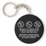Morality and Religion Key Chain