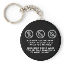 Morality and Religion Key Chain