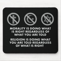 Morality and Religion Mousepad