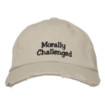 Morally Challenged Cap Embroidered Hats