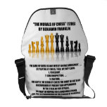 Morals Of Chess Benjamin Franklin Reflective Chess Messenger Bags