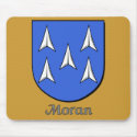 Moran Family Shield Mousepad by NameShack Moran Family Shield Mousepad