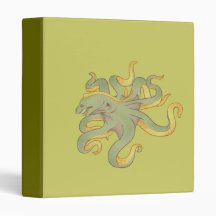 Moray Eel Octopus 3 Ring Binder