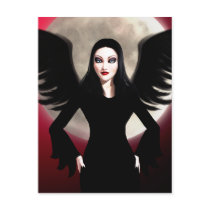 Morbella Wings Of Death Gothic Fantasy Postcard
