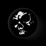 Morbid Skull Pinback Button