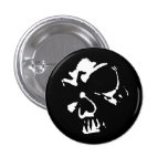 Morbid Skull Pinback Button