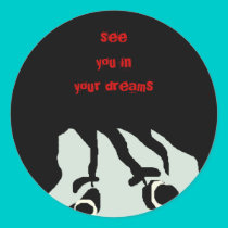 morbidrising, see you in your dreams stickers by jenniekurono morbidrising, see you in your dreams stickers