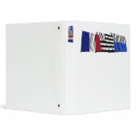 Morbihan, Bretagne &amp; France flags 3 Ring Binder
