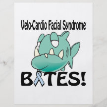 MORDEDURAS faciales Velo-Cardiias del síndrome Tarjeta Publicitaria