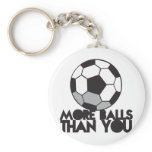 MORE BALLS than you soccer ball Keychain