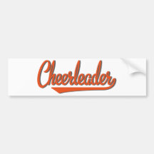 more cheerleader bumper sticker