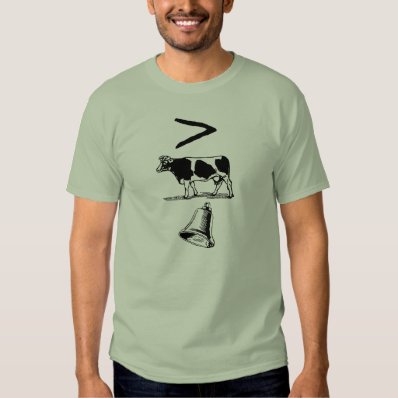 More Cow Bell T Shirt