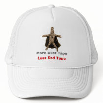 More Duct Tape Less Red Tape hats by CARDcanhelp More Duct Tape Less Red Tape hats