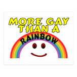 More Gay Than A Rainbow Post Card