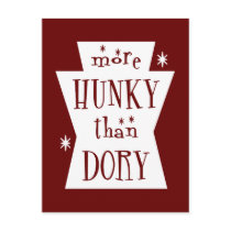 More Hunky Than Dory Dark Postcard