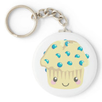 More Kawaii Muffin Faces Keychain