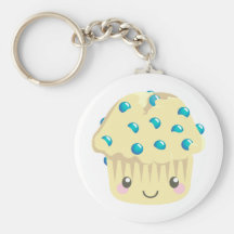 More Kawaii Muffin Faces Keychain