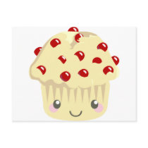 More Kawaii Muffin Faces Post Cards