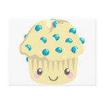 More Kawaii Muffin Faces Postcard